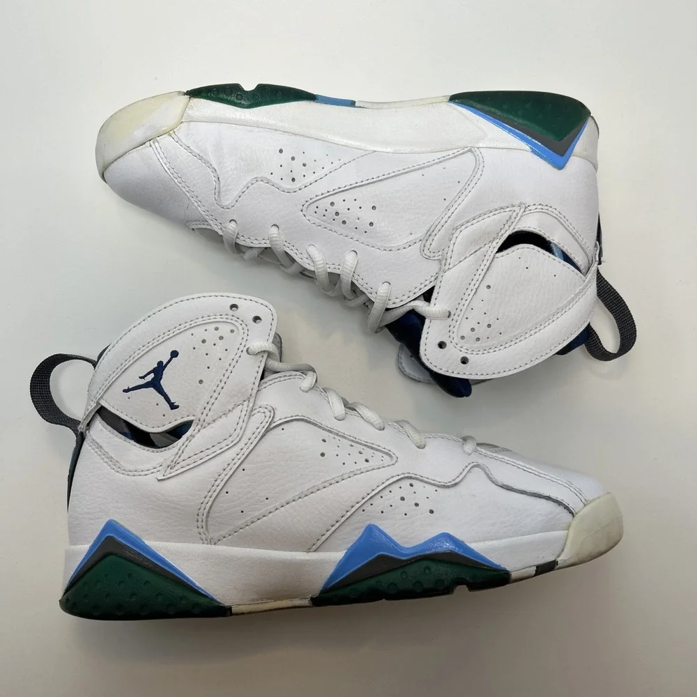 Nike Air Jordan 7 Retro 'French Blue' (GS) Sz 6Y Women's Sz 7.5 Wht 304774-107
